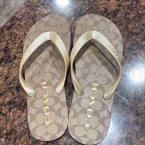 Coach flip flops
